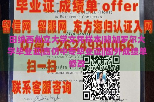 田纳西州立大学文凭样本|班加罗尔大学毕业证|高仿中专毕业证||国外成绩单修改